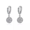 Zircon earring round diamond ball earrings women